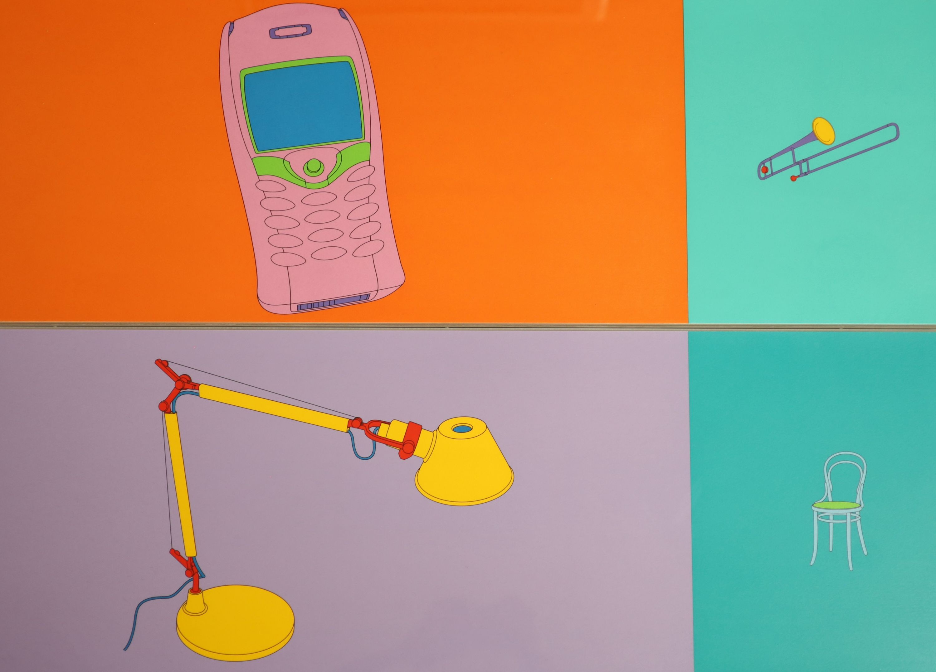 Michael Craig-Martin (Irish, 1941-), Folio, 2004, Set of 12 screenprints, 33 x 100cm.